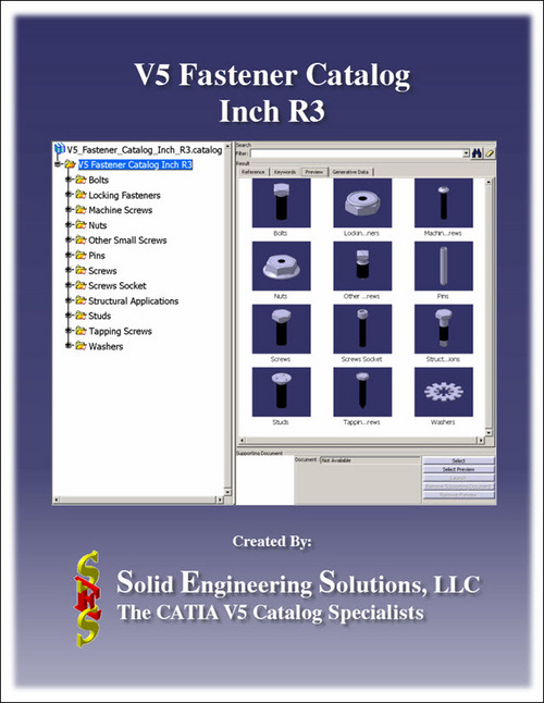Product picture CATIA V5 Fastener Catalog Inch R3